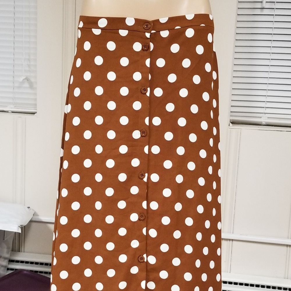 Lucy Wang Nasty Gal Polka Dot Skirt - Size L